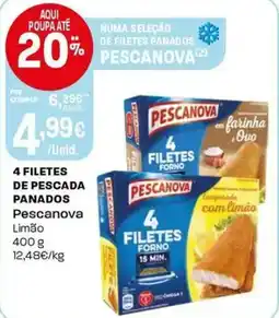 Intermarché 4 filetes de pescada panados Pescanova Limão promoção