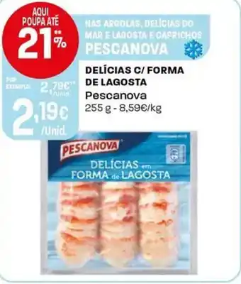 Intermarché Delícias c/ forma de lagosta Pescanova promoção