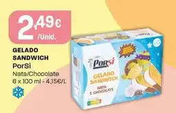 Intermarché Gelado sandwich PorSi promoção