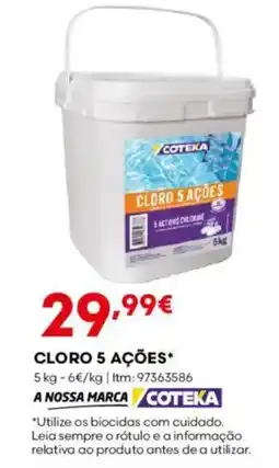 Bricomarché Cloro 5 ações promoção