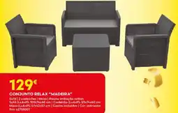 Bricomarché Conjunto relax "madeira" promoção