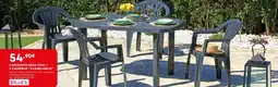 Bricomarché Conjunto mesa oval + 4 cadeiras "casablanca" promoção