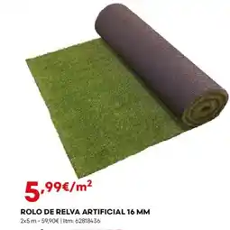 Bricomarché Rolo de relva artificial 16 mm promoção