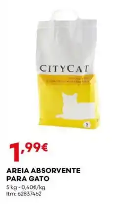 Bricomarché Areia absorvente para gato promoção