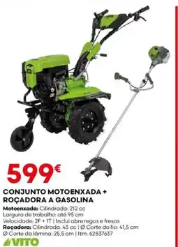Bricomarché Conjunto motoenxada+ roçadora a gasolina promoção