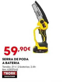 Bricomarché Serra de poda a bateria promoção