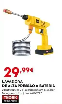 Bricomarché Lavadora de alta pressão a bateria promoção