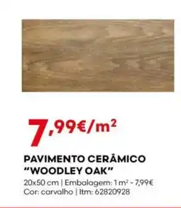 Bricomarché Pavimento cerâmico "woodley oak" promoção