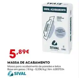 Bricomarché Massa de acabamento promoção