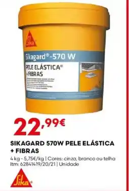 Bricomarché Sikagard 570w pele elástica + fibras promoção
