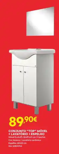 Bricomarché Conjunto "top" móvel + lavatório + espelho promoção