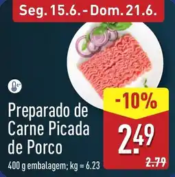 ALDI Preparado de Carne Picada de Porco promoção