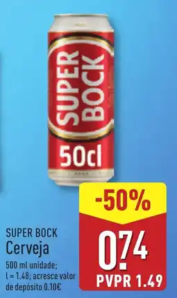 ALDI SUPER BOCK Cerveja promoção