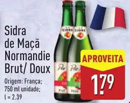 ALDI Sidra de Maçã Normandie Brut/Doux promoção