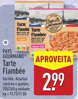 ALDI PAYS GOURMAND Tarte Flambée promoção