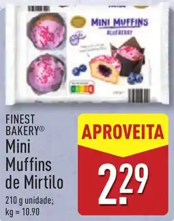 ALDI FINEST BAKERY Mini Muffins de Mirtilo promoção