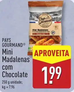 ALDI PAYS GOURMAND Mini Madalenas com Chocolate promoção