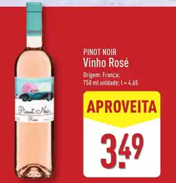 ALDI PINOT NOIR Vinho Rosé promoção