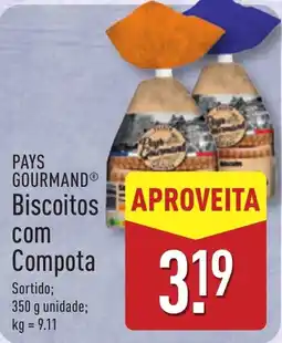 ALDI PAYS GOURMAND Biscoitos com Compota promoção