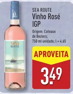 ALDI SEA ROUTE Vinho Rosé IGP promoção