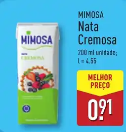 ALDI MIMOSA Nata Cremosa promoção
