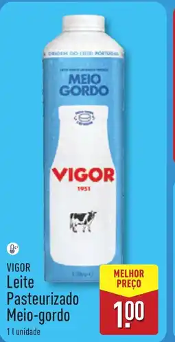 ALDI VIGOR Leite Pasteurizado Meio-gordo promoção