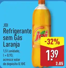 ALDI JOI Refrigerante sem Gás Laranja promoção