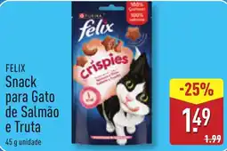 ALDI FELIX Snack para Gato de Salmão e Truta promoção