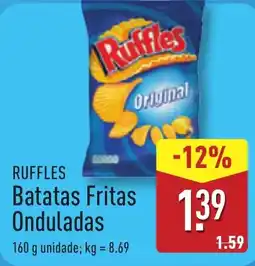 ALDI RUFFLES Batatas Fritas Onduladas promoção