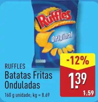 ALDI RUFFLES Batatas Fritas Onduladas promoção