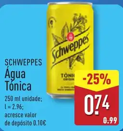 ALDI SCHWEPPES Agua Tónica promoção