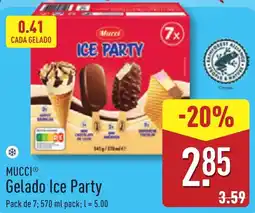 ALDI MUCCI Gelado Ice Party promoção