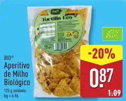 ALDI BIO Aperitivo de Milho Biológico promoção