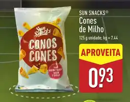 ALDI SUN SNACKS Cones de Milho promoção