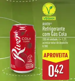 ALDI RIVER Refrigerante com Gás Cola promoção