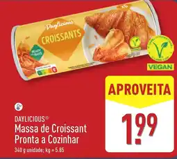 ALDI DAYLICIOUS Massa de Croissant Pronta a Cozinhar promoção