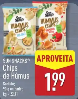 ALDI SUN SNACKS Chips de Húmus promoção