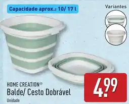 ALDI HOME CREATION Balde/ Cesto Dobrável promoção