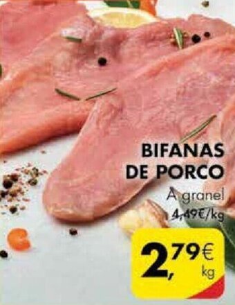 Pingo Doce Bifanas de Porco promoção