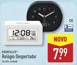 ALDI KRONTALER Relógio Despertador promoção