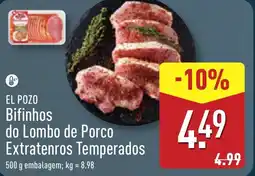 ALDI EL POZO Bifinhos do Lombo de Porco Extratenros Temperados promoção