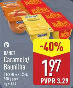 ALDI DANET Caramelo/ Baunilha promoção