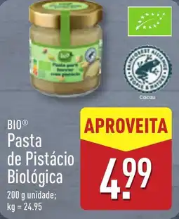 ALDI BIO Pasta de Pistácio Biológica promoção