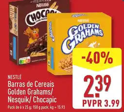 ALDI NESTLÉ Barras de Cereais Golden Grahams/ Nesquik/ Chocapic promoção