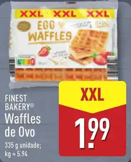 ALDI FINEST BAKERY Waffles de Ovo promoção