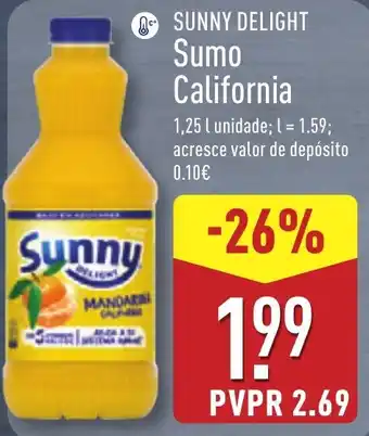 ALDI SUNNY DELIGHT Sumo California promoção