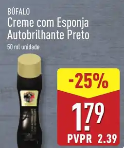 ALDI BÚFALO Creme com Esponja Autobrilhante Preto promoção
