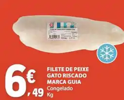 E.Leclerc Filete de peixe gato riscado marca guia congelado promoção