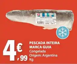E.Leclerc Pescada inteira marca guia congelada promoção
