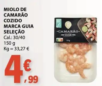 E.Leclerc Miolo de camarão cozido marca guia seleção promoção
